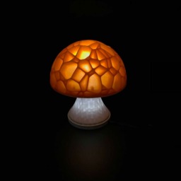 Magical 3D Printed Led Mushroom Table Lamp - Perfect For Ambiance & Decor - thumbnail 4