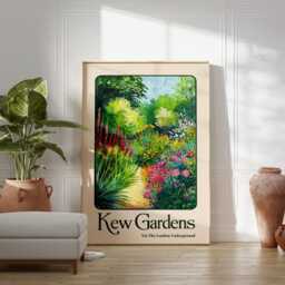 Kew Gardens Vintage Print - Botanical Wall Art William Morris Floral Poster London Old-World Illustration Gift - thumbnail 3