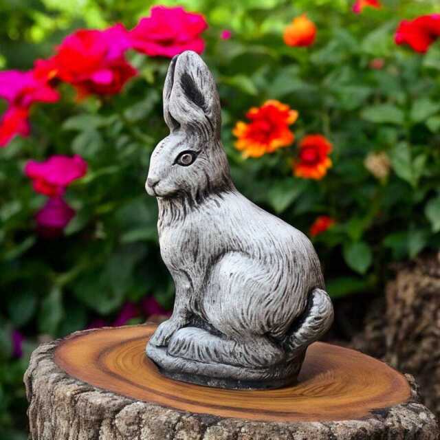Concrete Rabbit Statue Sitting Bunny Figurine Stone Garden Hare Sculpture Cement Animal Ornament Outdoor Yard Decor Gift For Lover - image 1