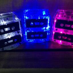Lot Of 100 Cassette Tape Centerpiece, Cassette Mixtape, Lamp Or Nightlight. 80's/90's Themed Event - Buy 100, Get 10 Free - thumbnail 2
