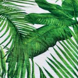 Cushion Cover With Green Tropical Leaves - Double Sided Printing Throw Pillow On The Soft Chenille Multi Size Options Oeko-Tex?? - thumbnail 2