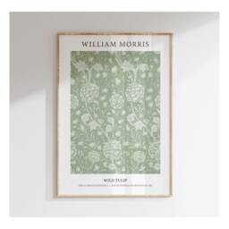 William Morris Prints Green Wall Art Sage Set Of 3 Bedroom Posters Living Room Botanical - thumbnail 3