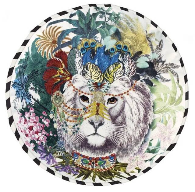 Designer Guild Christian Lacroix Jungle King/ Dona Jirafa Opiat 45x45cm Cccl0495/Cccl0496 - image 1