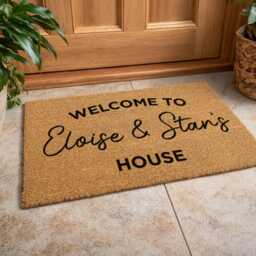 Personalized Gift For Parents - Keke & Papa John's House Custom Welcome Mat - thumbnail 4