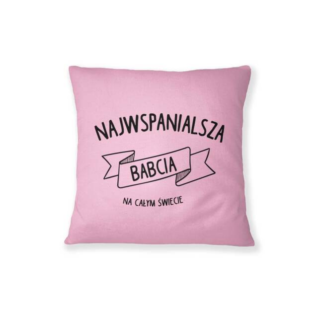 Polish Grandma Pillow Handmade Cotton Babcia Gift - image 1
