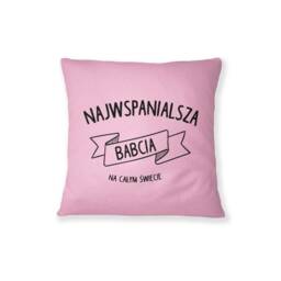 Polish Grandma Pillow Handmade Cotton Babcia Gift - thumbnail 1