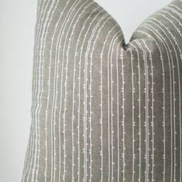 Gray Striped Pillow Cover - thumbnail 2