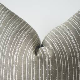 Gray Striped Pillow Cover - thumbnail 3