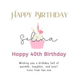 Personalised Any Age Birthday Candle Gift For Her, Custom Name And - thumbnail 2