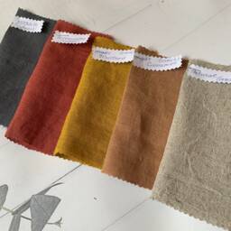 Light Cinnamon Linen Duvet Cover, Softened Flax Bedding, Button Closure - thumbnail 4