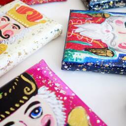Tea, Darling? Nutcracker Canvas Art Wall Decor, Ready To Hang, Christmas By Jennifer Mccully - thumbnail 3