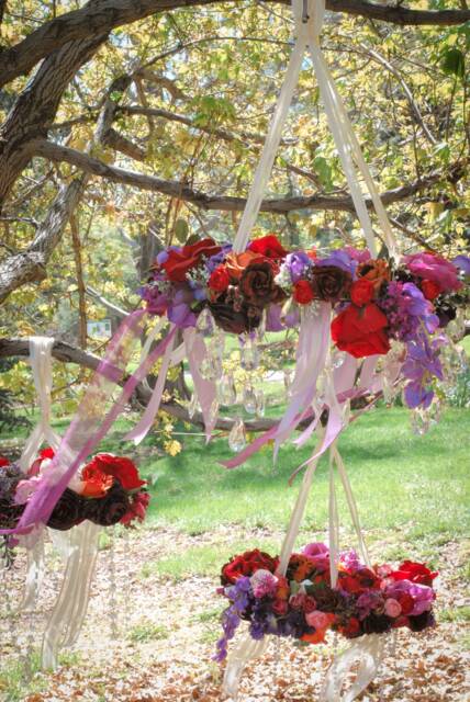 Custom Floral Wedding Chandelier - image 1