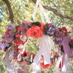 Custom Floral Wedding Chandelier - thumbnail 2