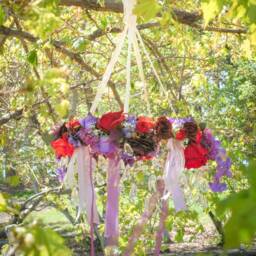 Custom Floral Wedding Chandelier - thumbnail 3