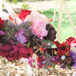 Custom Floral Wedding Chandelier - thumbnail 4