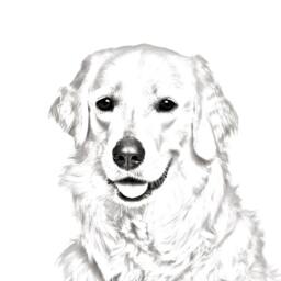 Kuvasz - Wooden Stand For Candles/Pens With The Image Of A Dog New Collection - thumbnail 2
