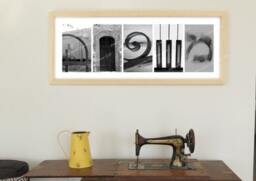 Personalized Hebrew Alphabet Photography Wall Art, Jewish Home Decor, Family Mishpacha Decor - thumbnail 1