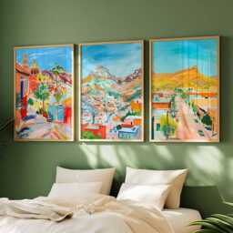 Set Of 3 El Paso Texas Posters, Travel Prints Set, Wall Art, City Decor, Print Poster Gift - thumbnail 3