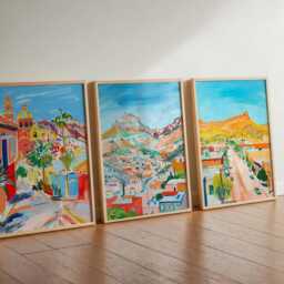 Set Of 3 El Paso Texas Posters, Travel Prints Set, Wall Art, City Decor, Print Poster Gift - thumbnail 2