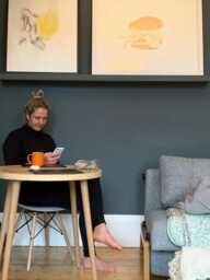 Round Dining Table Sustainable, Reclaimed Wood On Danish Tapered Oak Legs, Customisable, Vintage Collection