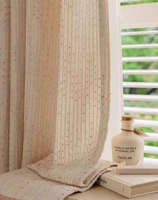 15 Colours A Pair Of Textured Curtains For Girls Room, Custom Boho Curtain Panel, Living Room Bedroom Curtains, Made, Room Divider - image 1