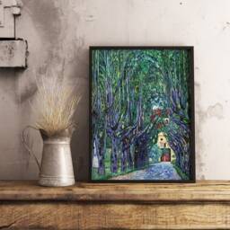 Gustav Klimt Poster, Avenue Of Schloss Kammer Park, Wall Art Decor, Nouveau, Home Interior Design, Modern Art, Gift Idea - thumbnail 2