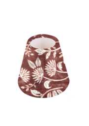 Velvet Floral Candle Shade - Brunel Copper Lamp Shade, 5.75