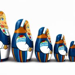 Handmade Nesting Dolls Finnish Costume, Wooden Matryoshka Set - 7 Piece - thumbnail 3