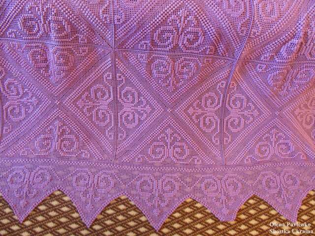 "Luxurious Bedspread. Knitting. Sirloin Volume Knitting. Blankets - Cover ""Poltavochka" - image 1