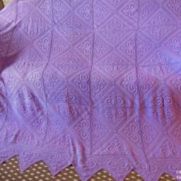"Luxurious Bedspread. Knitting. Sirloin Volume Knitting. Blankets - Cover ""Poltavochka" - thumbnail 2