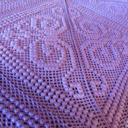 "Luxurious Bedspread. Knitting. Sirloin Volume Knitting. Blankets - Cover ""Poltavochka" - thumbnail 3