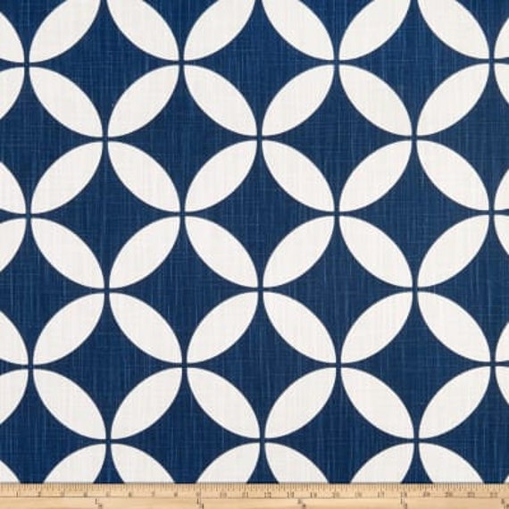 "Blue Pillow Cover-Blue Geometric Pillow-Blue Circle Pillow - Navy .16"", 17"", 18"", 20"" 24"" 26"