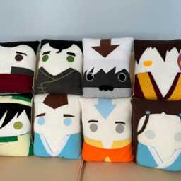 Aang, Appa, Zuko Pillow, Cushion, Plush - thumbnail 3