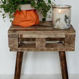 Pallet Style Rustic Plant Stand/Side Table - thumbnail 2