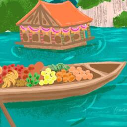 H??? Long Bay, Vietnam - Travel Print Colorful Home Printsposter, Illustration - thumbnail 3