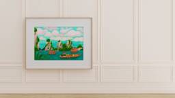 H??? Long Bay, Vietnam - Travel Print Colorful Home Printsposter, Illustration - thumbnail 1