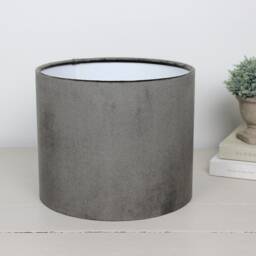 Glamour Chocolate Velvet Drum Lampshade