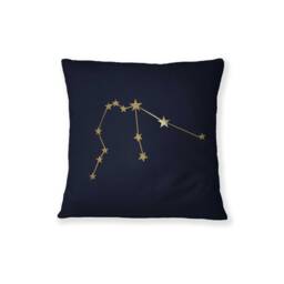Aquarius Zodiac Pillow Cover, Constellation Throw Pillow, Astrology Cushion, Navy Gold Star Sign Home Decor - thumbnail 4