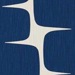 Scion Lohko Indigo Cushion Cover Navy Blue Geometric Linen Pillow - thumbnail 3