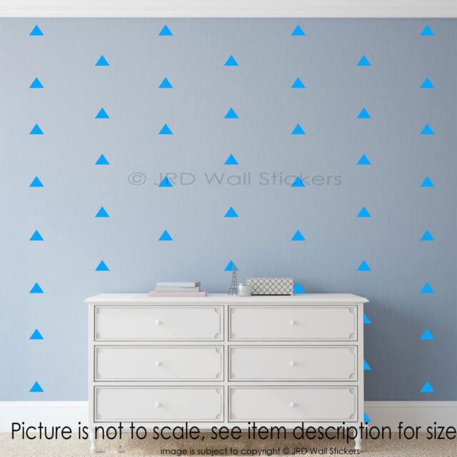 Triangle Wall Stickers Kid's Nursery Room Art Decor Polka Dots Decals Removable Vinyl - image 1