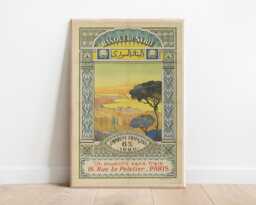 Banque De Syrie Poster - 1920S French Mandate Art Deco Print - thumbnail 1