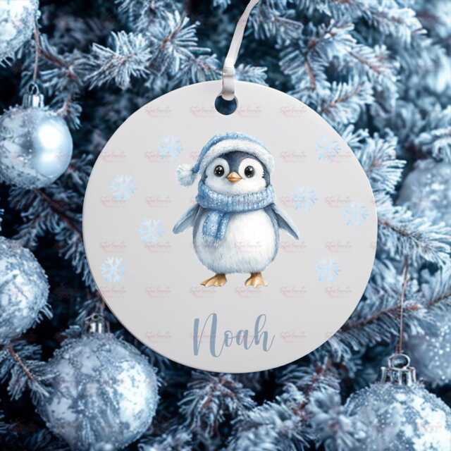 Personalised Kids Christmas Decoration - Grandson Nephew Gift Custom Bauble For Boys Stocking Filler Eve Box