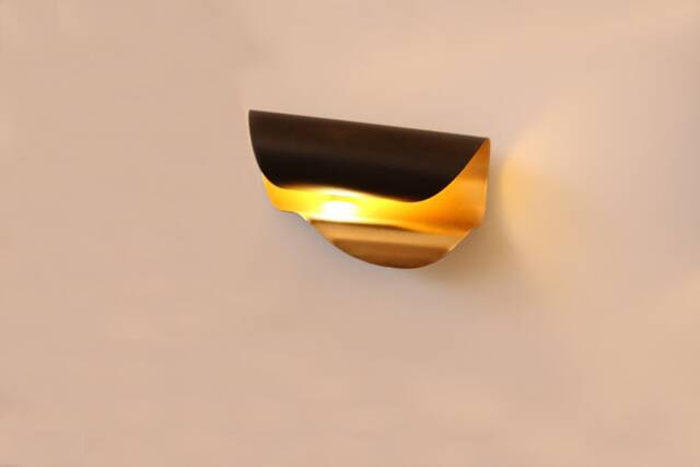 Roll Gold Black Wall Lighting Aluminum Lamp Vanity Light Fixture, Sconce - #6 Model Ranor Design #568 - image 1