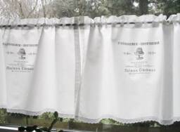Curtain Kitchen Shabby Chic Patisserie Confectionery Window Curtain Bistro White Country House - thumbnail 1