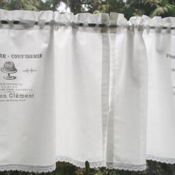 Curtain Kitchen Shabby Chic Patisserie Confectionery Window Curtain Bistro White Country House - thumbnail 2