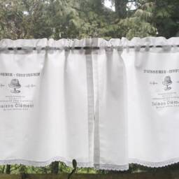 Curtain Kitchen Shabby Chic Patisserie Confectionery Window Curtain Bistro White Country House - thumbnail 3