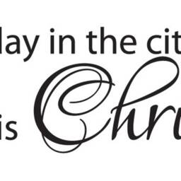 "Vinyl Wall Art Decal - Luke 211 ""For Unto You Is Born This Day in The City Of David A Savior, Who Christ Lord." - thumbnail 2