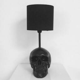 Black Skull Lamp // Decor Handmade By Haus Of Skulls - thumbnail 2