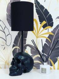 Black Skull Lamp // Decor Handmade By Haus Of Skulls - thumbnail 1