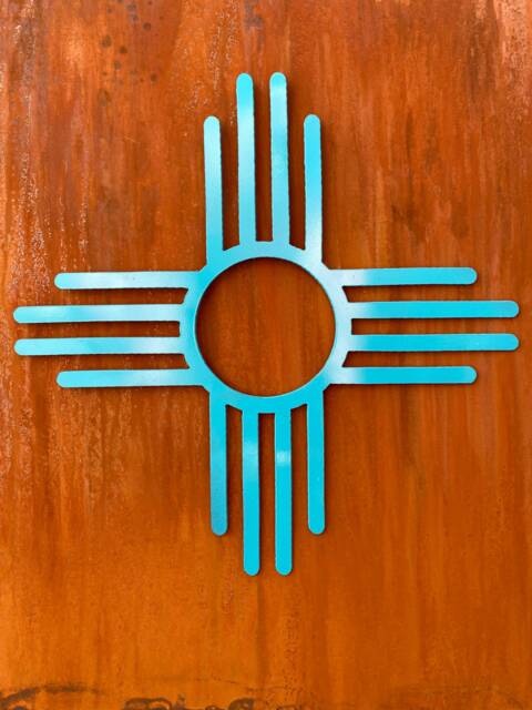 Metal Zia Sign - Wall Hanging New Mexico Art - image 1